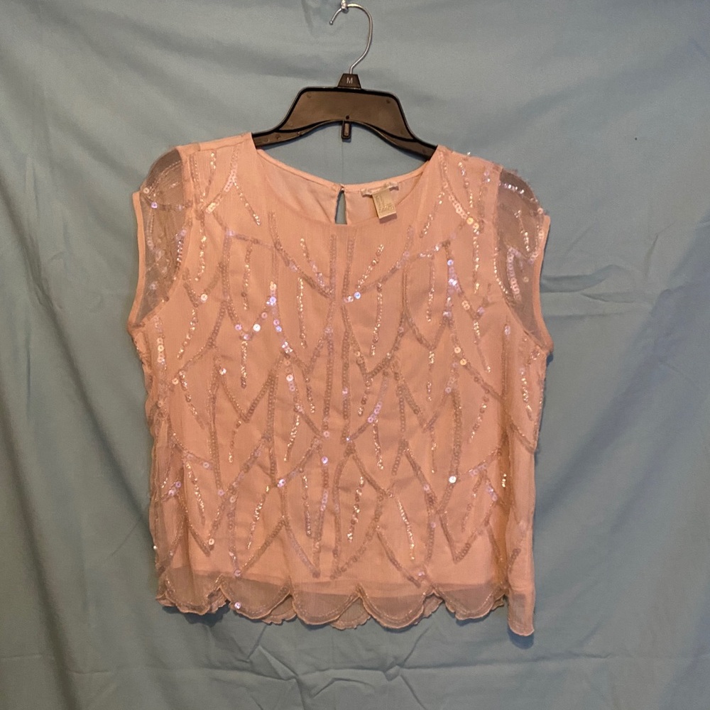 Sparkly Forever 21 Cropped Shirt